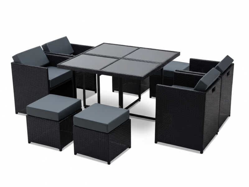 Genoa 9-Piece Aluminium Outdoor Dining Set