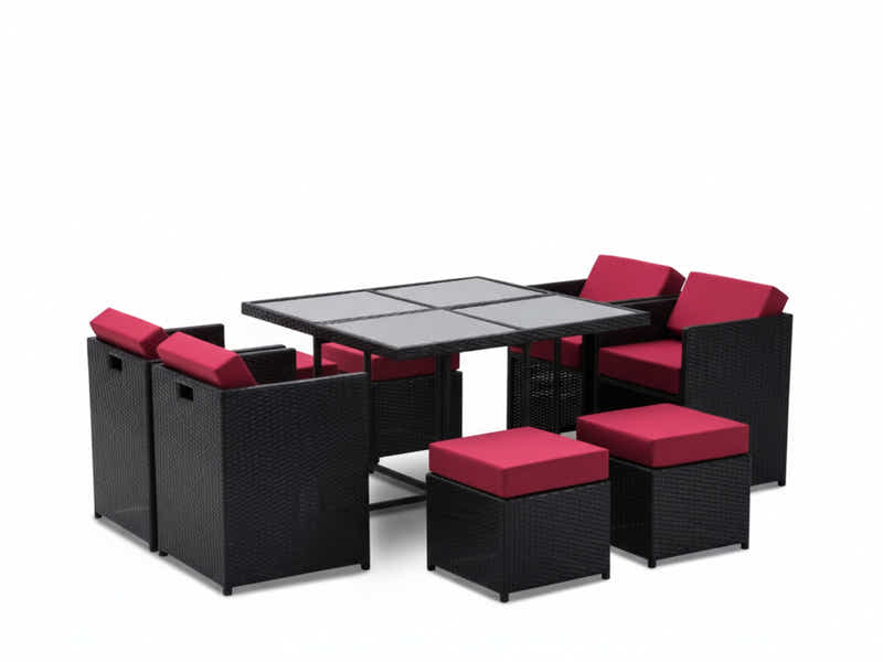 Genoa 9-Piece Aluminium Outdoor Dining Set