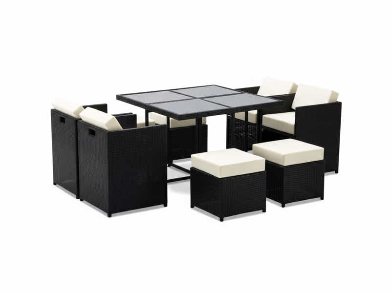 Genoa 9-Piece Aluminium Outdoor Dining Set