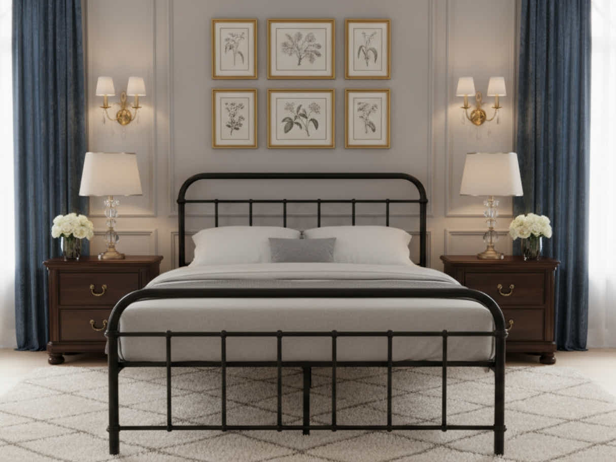 Darcy Metal Bed Frame Black - Double