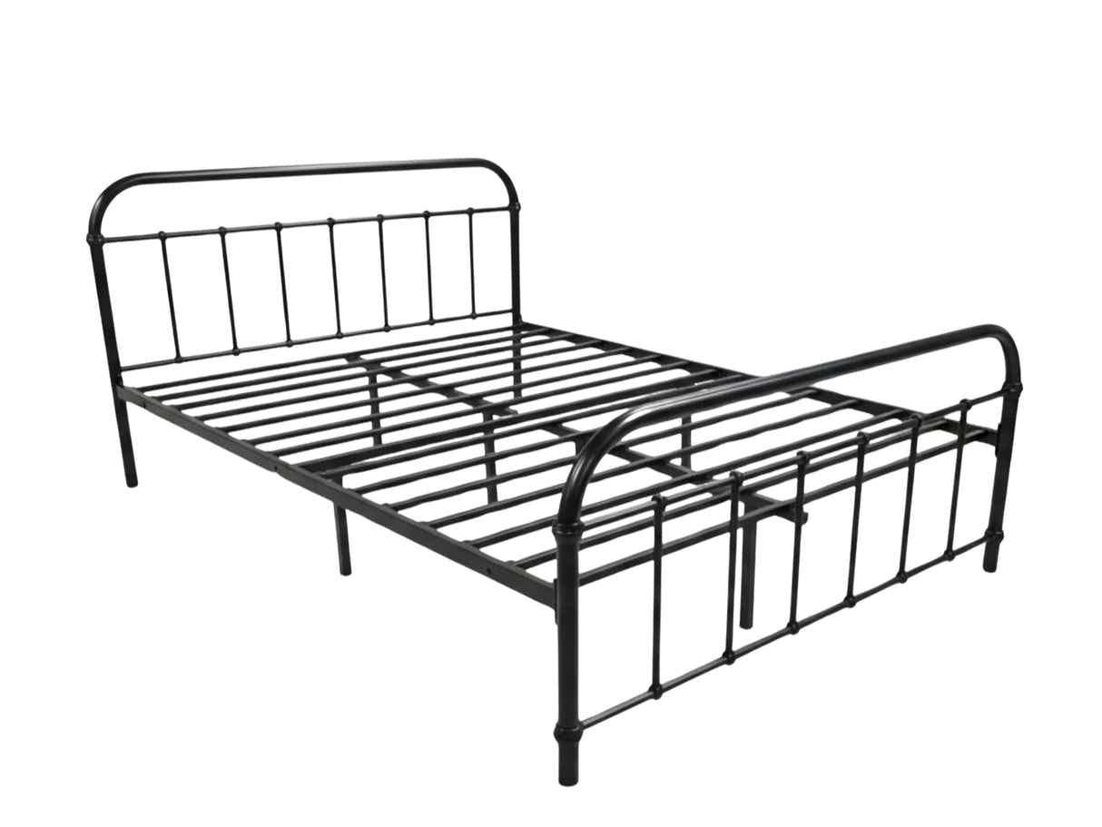 Darcy Metal Bed Frame Black - Queen