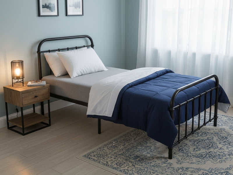 Darcy Metal Bed Frame Black - Single