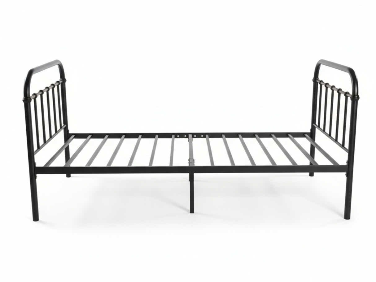 Darcy Metal Bed Frame Black & Bon10 Mattress - Single