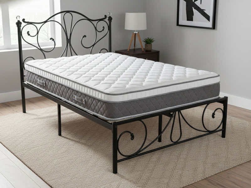 Elizabeth Bed Frame Black & MEM23 Mattress – Double (Combo)