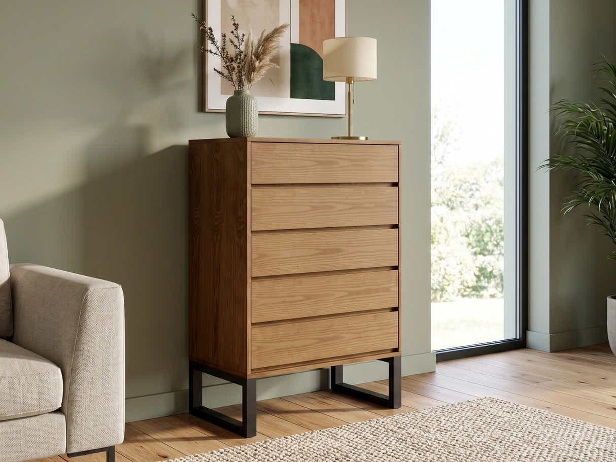 Philip 5-Drawer Tallboy