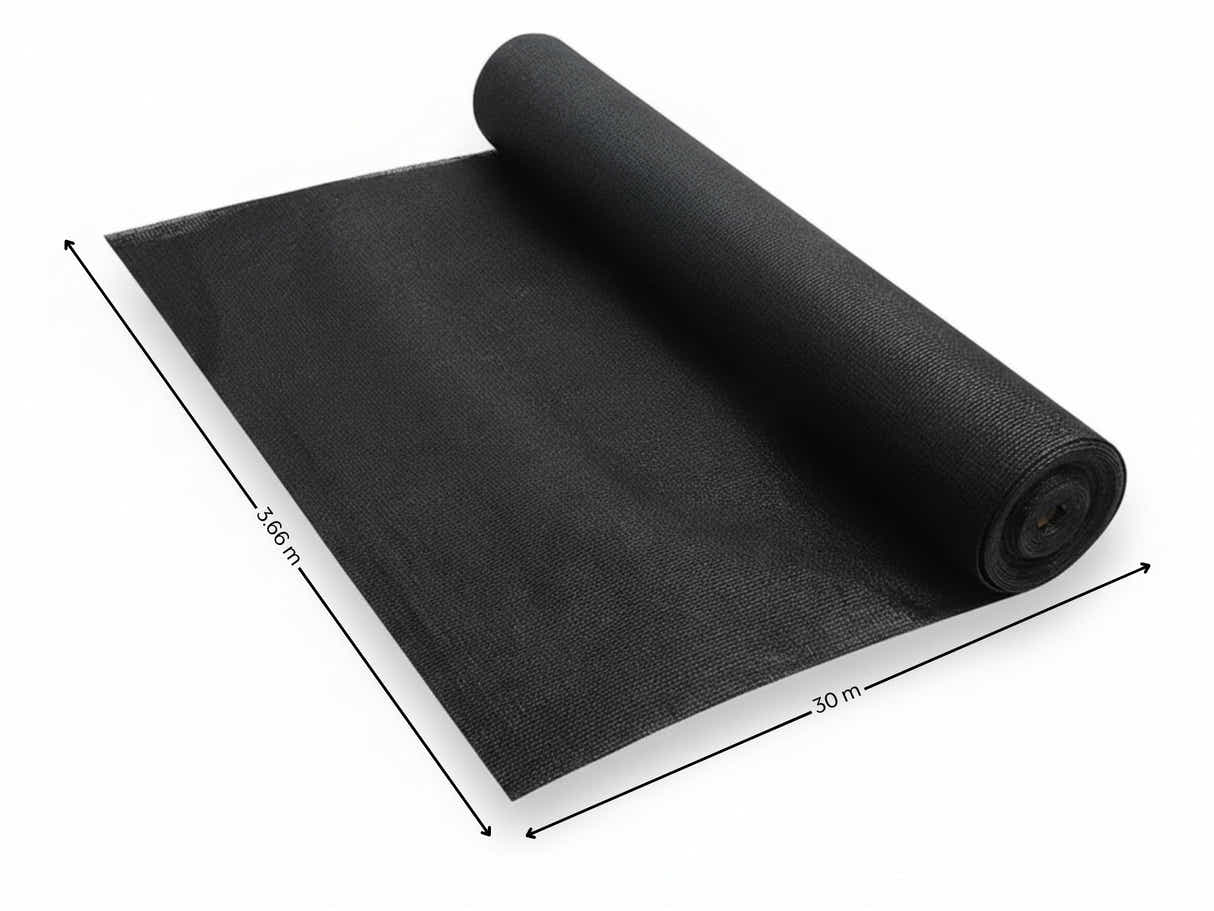 195gsm Black Shade Cloth - 3.66m x 30m