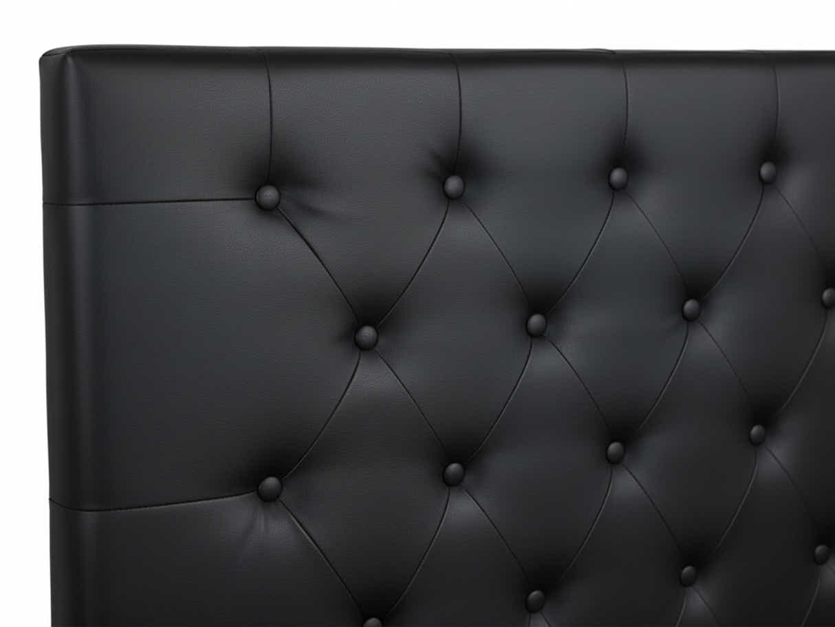Raisa PU Headboard Black - Queen