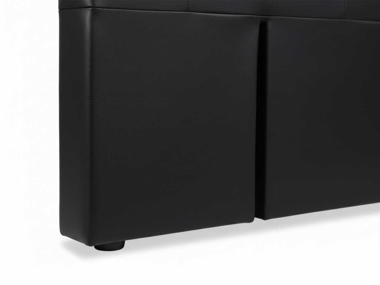 Raisa PU Headboard Black - Queen