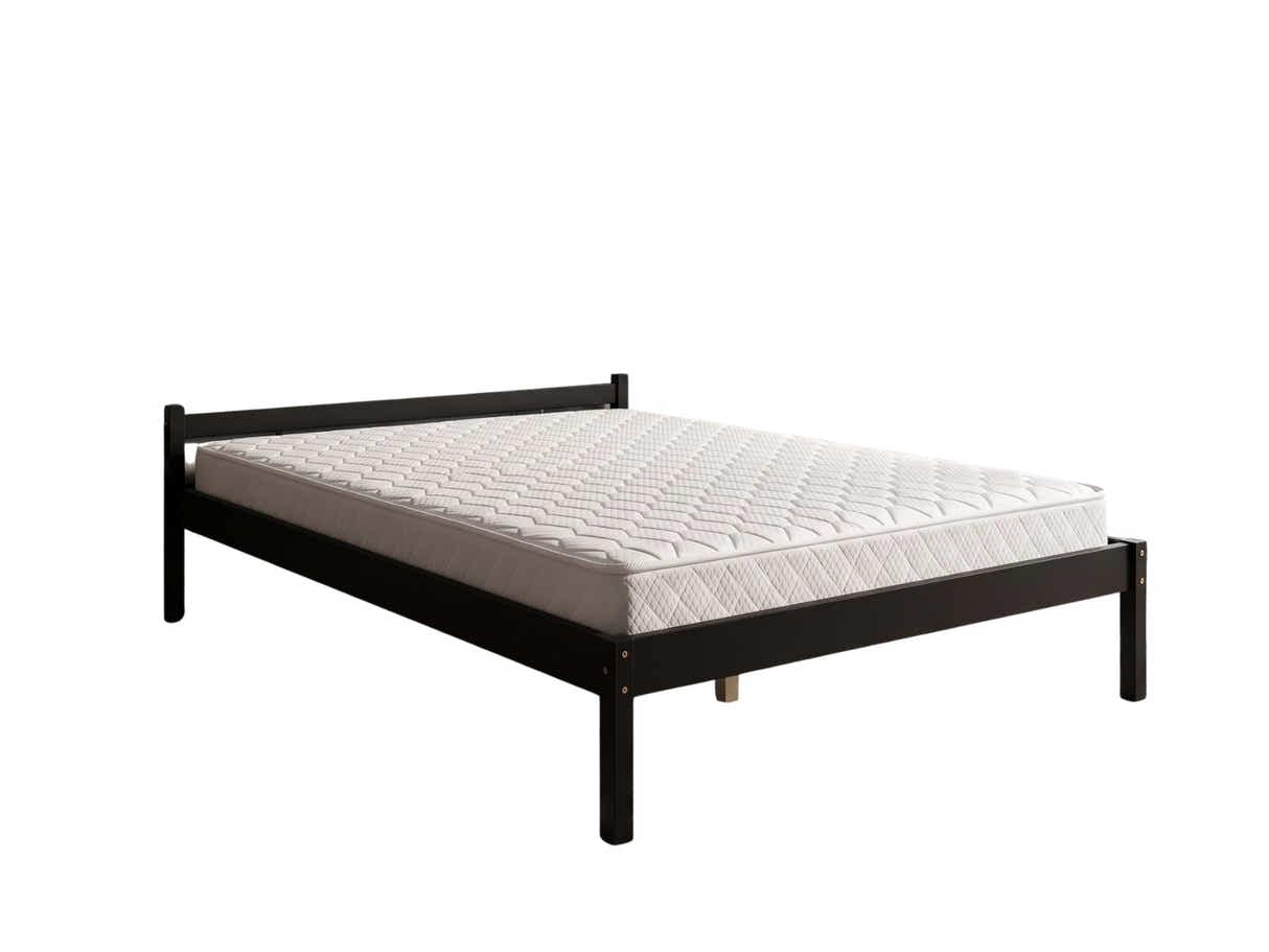 Wayford Bed Frame Black & Bon15 Mattress - Double