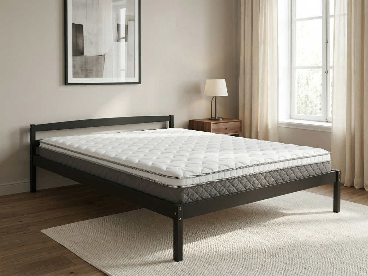 Wayford Bed Frame Black & MEM 23 cm Mattress - King