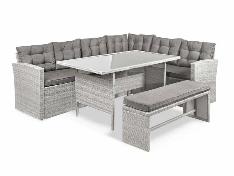 Catania 4-Piece Steel Outdoor Dining Set