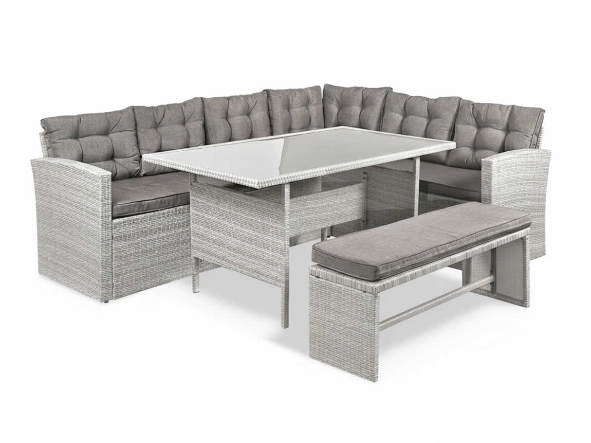 Catania 4-Piece Steel Outdoor Dining Set