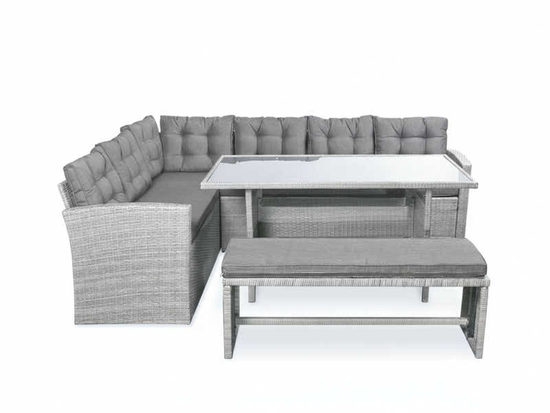 Catania 4-Piece Steel Outdoor Dining Set