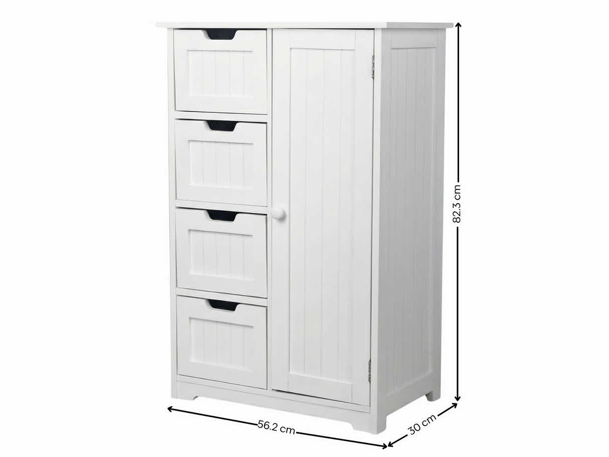 Bathroom 4-Draw Cabinet