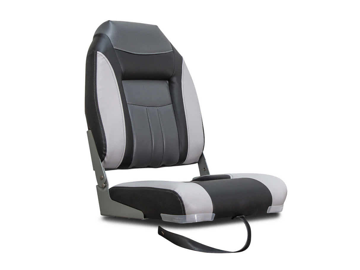 High-Back Boat Seat – Grey