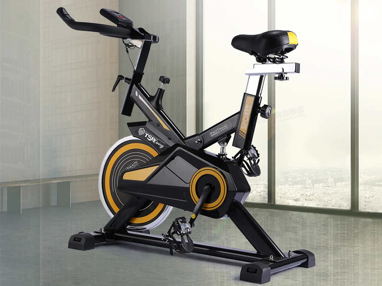 13kg Flywheel Exercise Spin Bike – Yellow