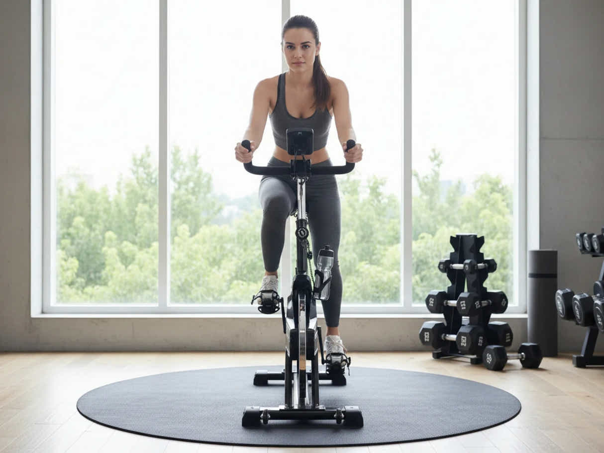 18kg Flywheel Exercise Spin Bike – Grey