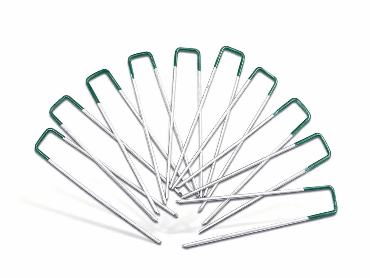 Galvanized Steel Artificial Grass Pins - 50 Pcs