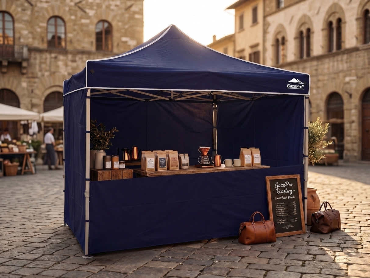 Heavy-Duty Gazebo 3m x 3m - Navy