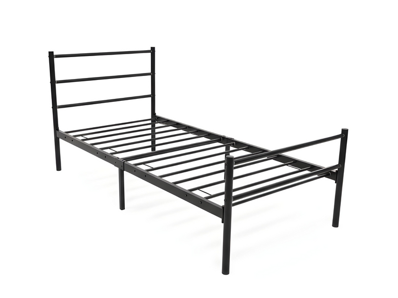 Sol Metal Bed Frame Black - Single