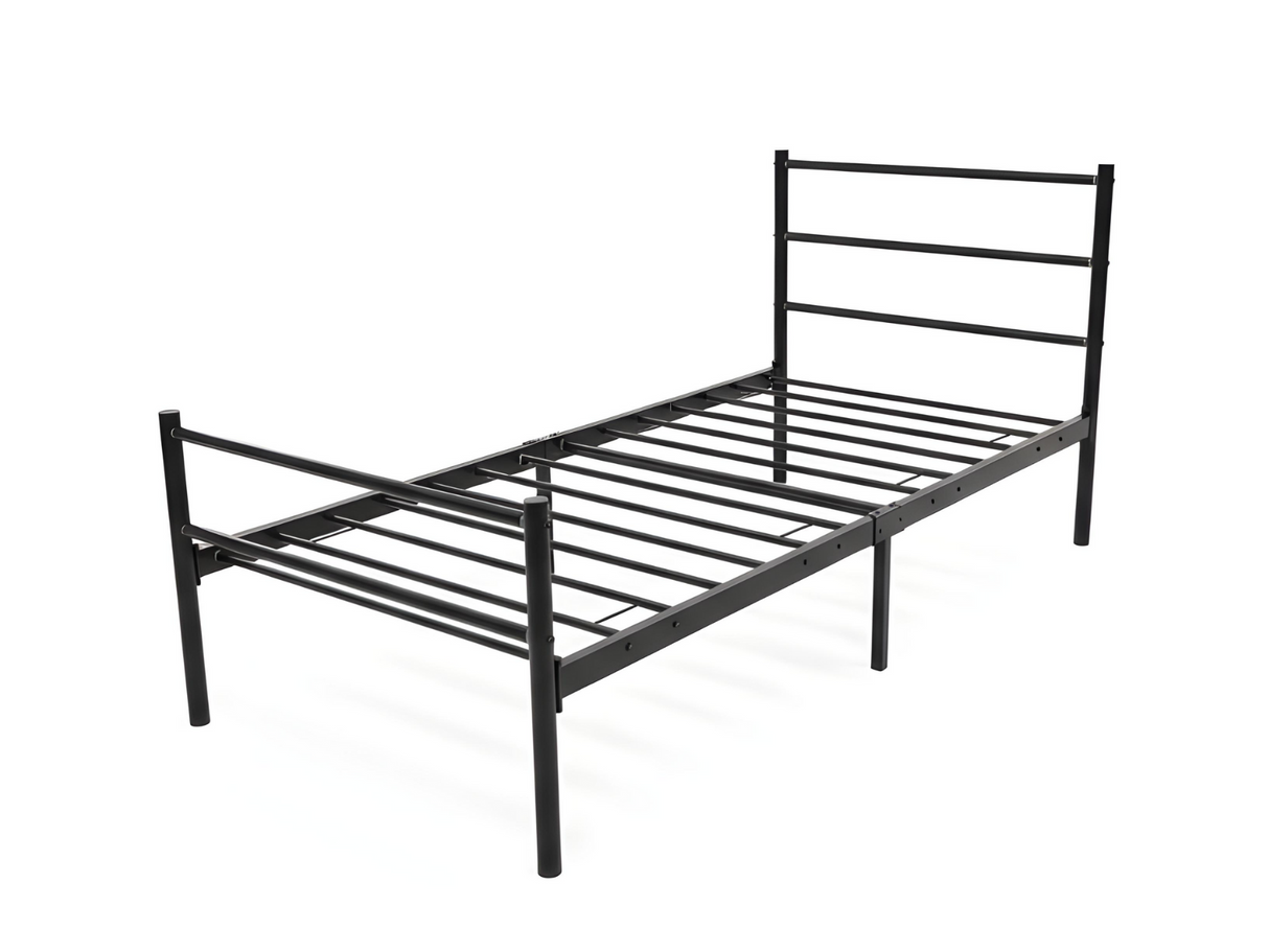 DS Sol Metal Bed Frame Black - Single
