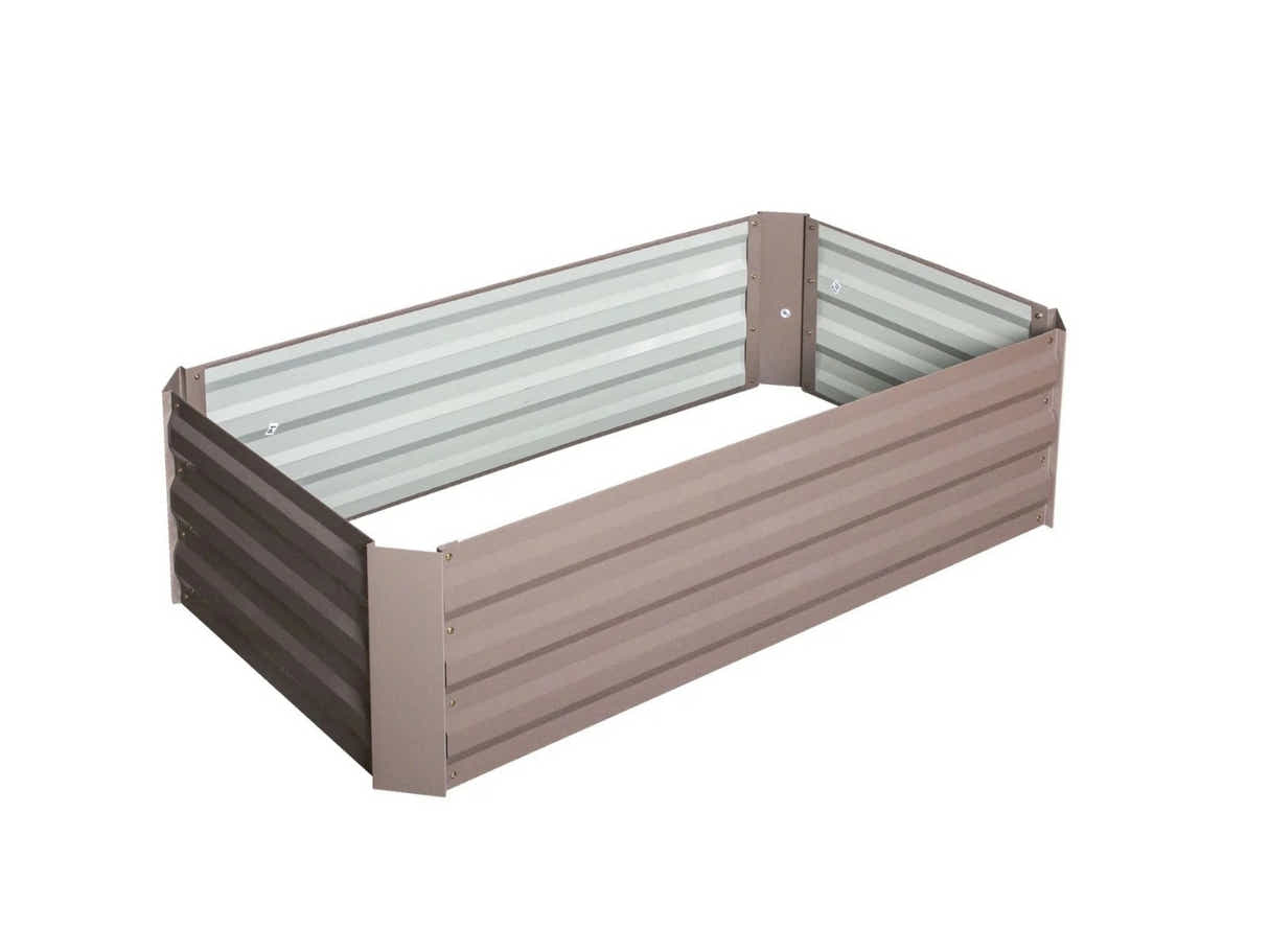 Galvanized Steel Garden Bed 120x60x30 cm