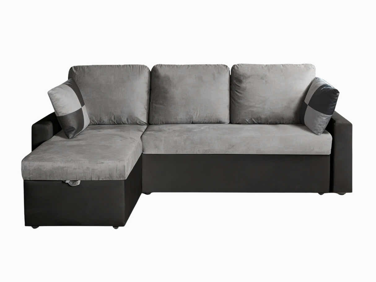 Salem Pull Out Sofa Bed with Storage - Grey
