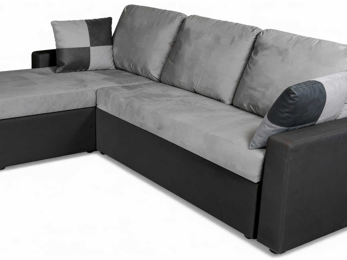 Salem Pull Out Sofa Bed with Storage - Grey