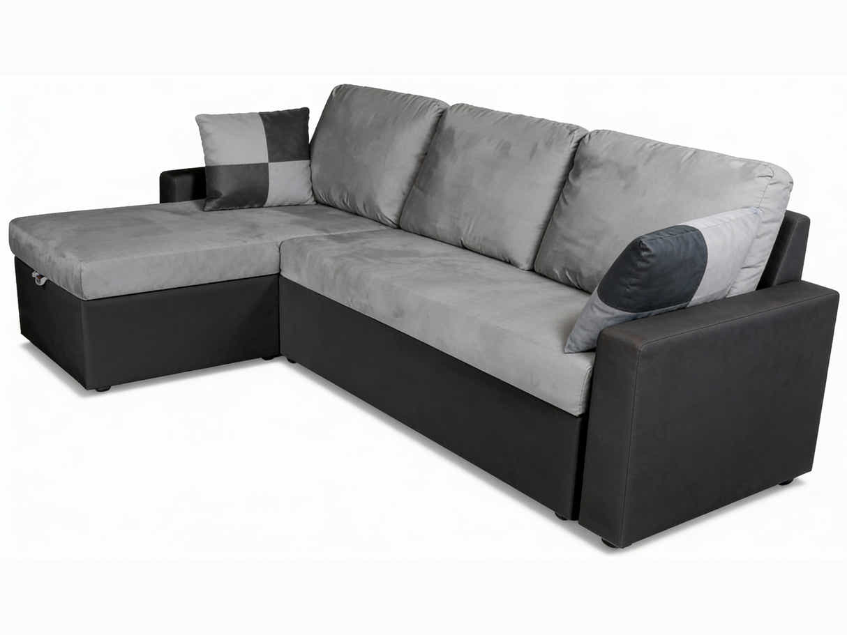 Salem Pull Out Sofa Bed with Storage - Grey