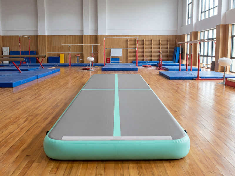 Air Track Green & Grey – 400cm x 100cm x 20cm