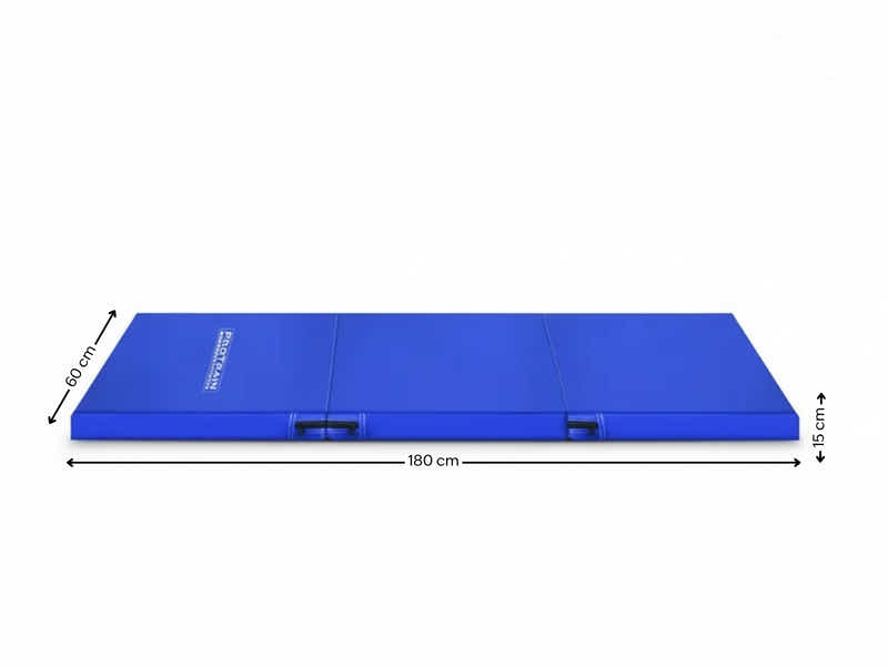 Folding Exercise Mat - Blue