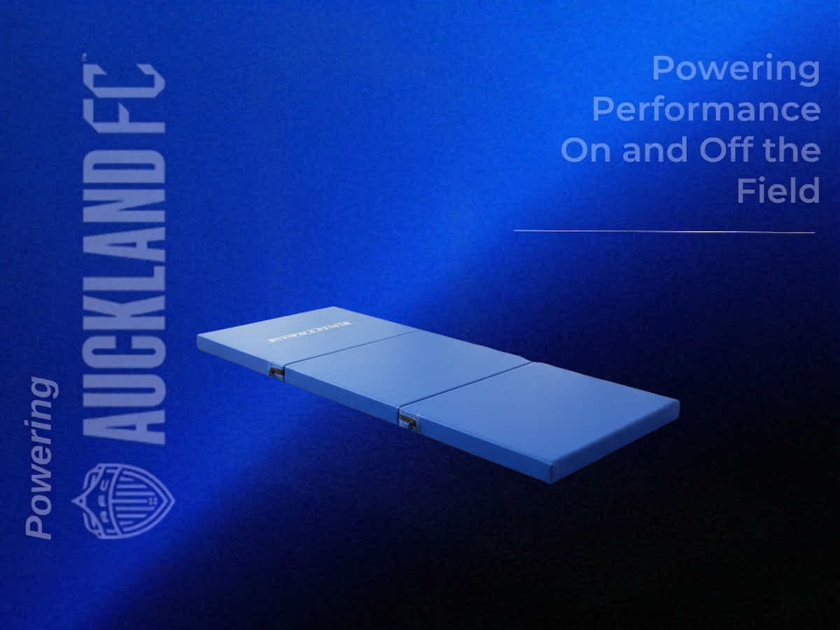Folding Exercise Mat - Blue