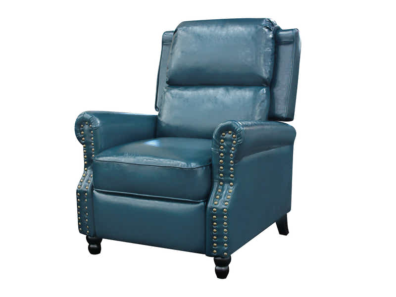 Nilsson PU Leather Recliner Chair - Blue