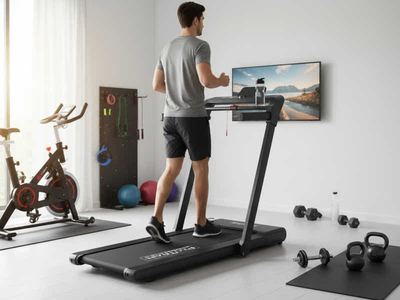 Treadmill With Large Display Holder - 45 cm