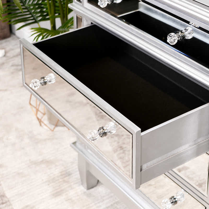 Mirrored 4-Drawer Chest