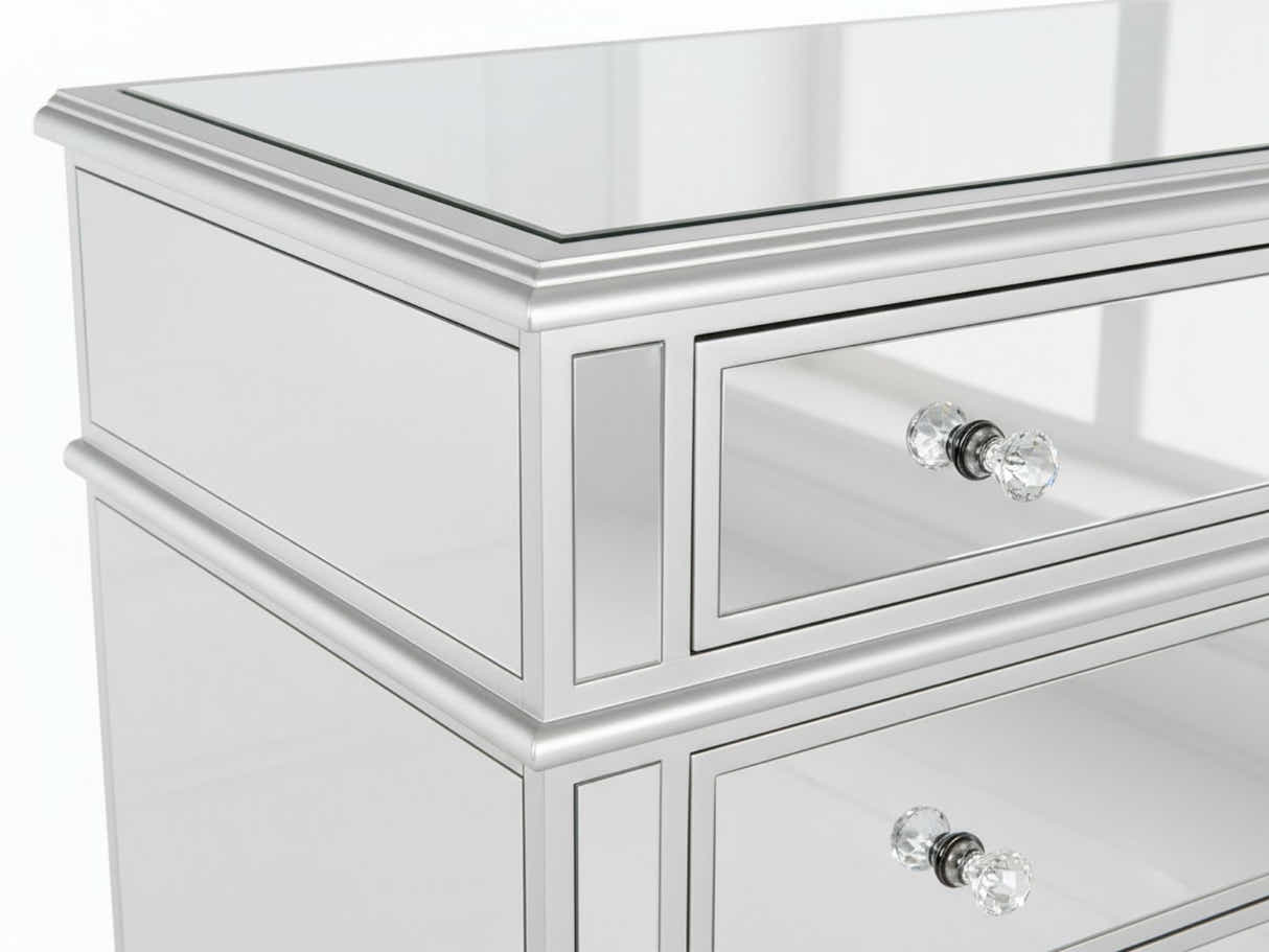 Mirrored 4-Drawer Chest