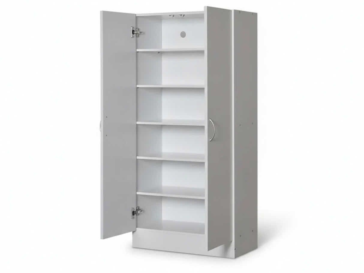 Clevedon 2-Door Shoe Storage Cabinet - White