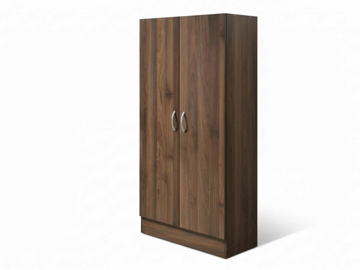 Clevedon 2-Door Shoe Storage Cabinet - Walnut