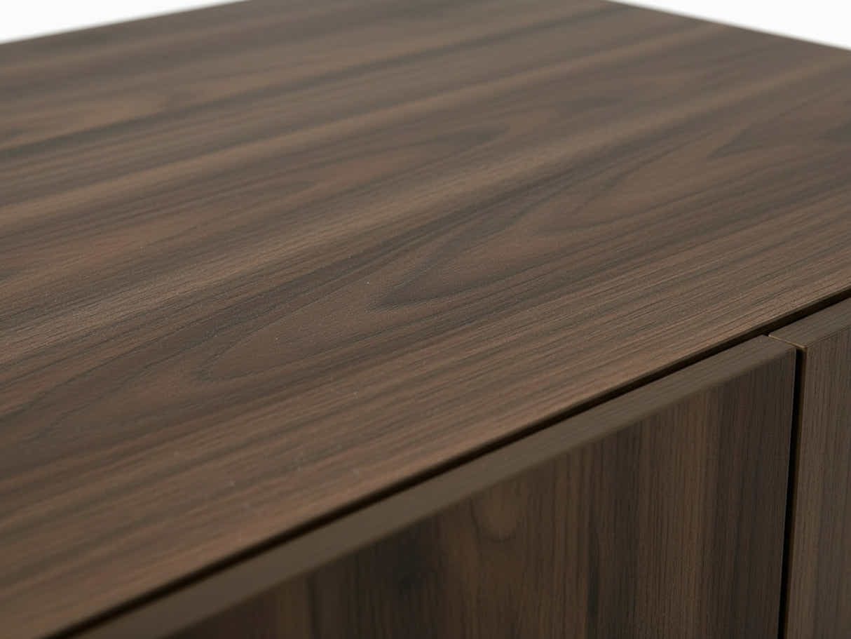 Clevedon 2-Door Shoe Storage Cabinet - Walnut