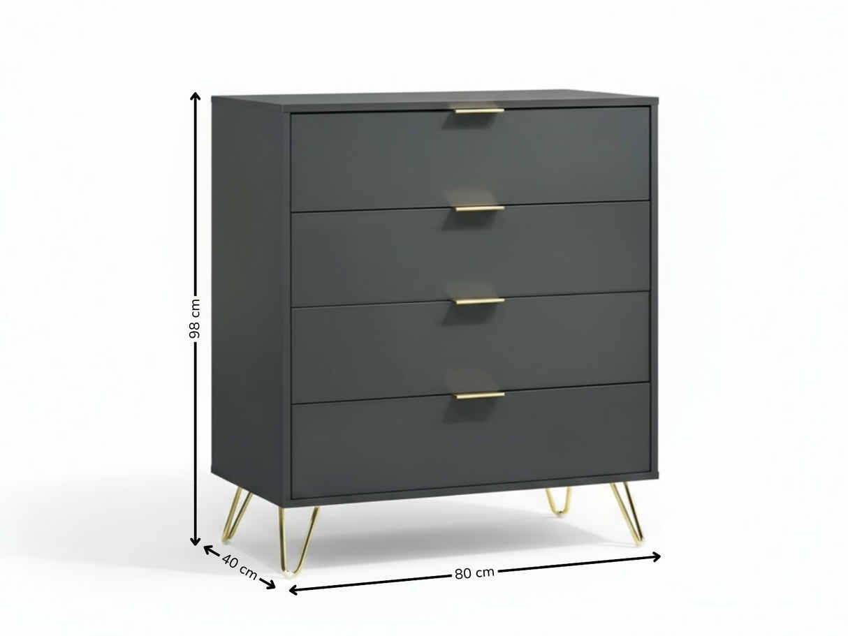 Zinnia 4-Drawer Tallboy