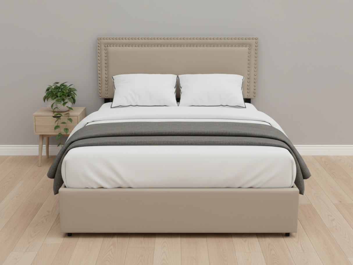 Ambria Bed Frame Beige - Double