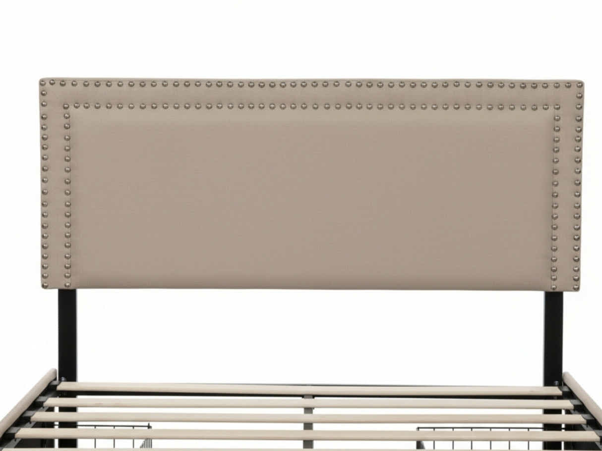 Ambria Bed Frame Beige - Double