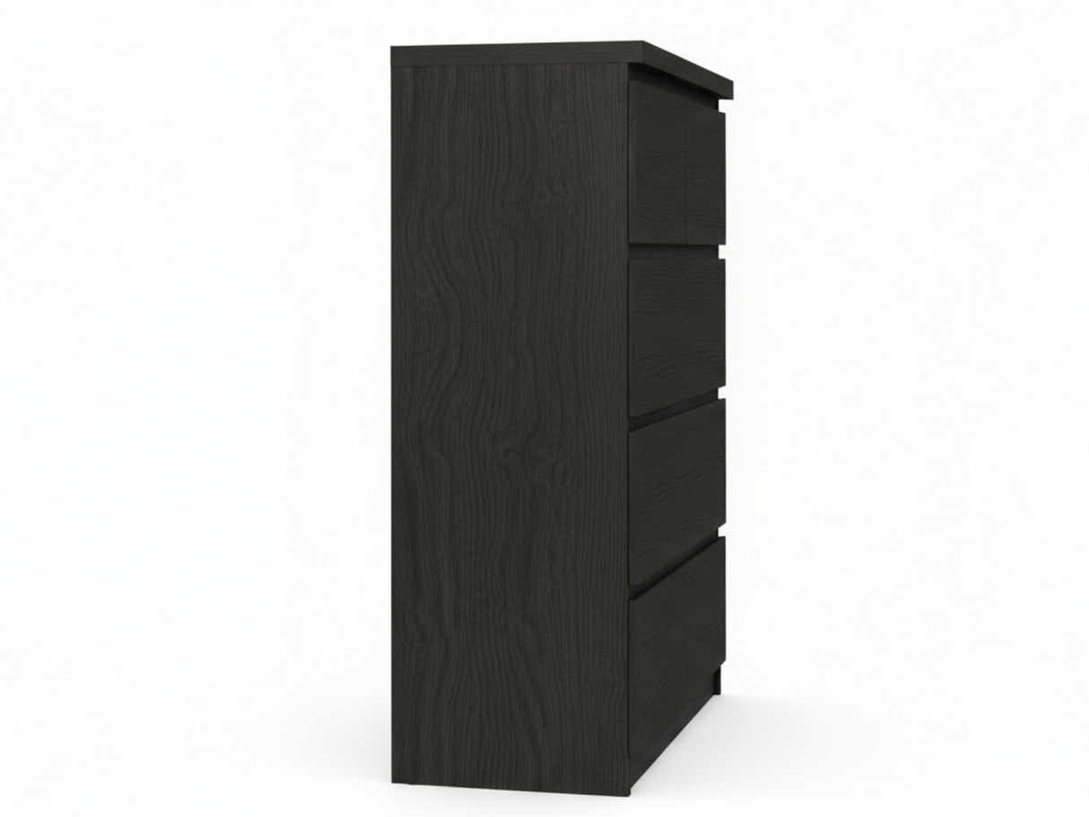 Tiko 5-Drawer Tallboy - Black Oak