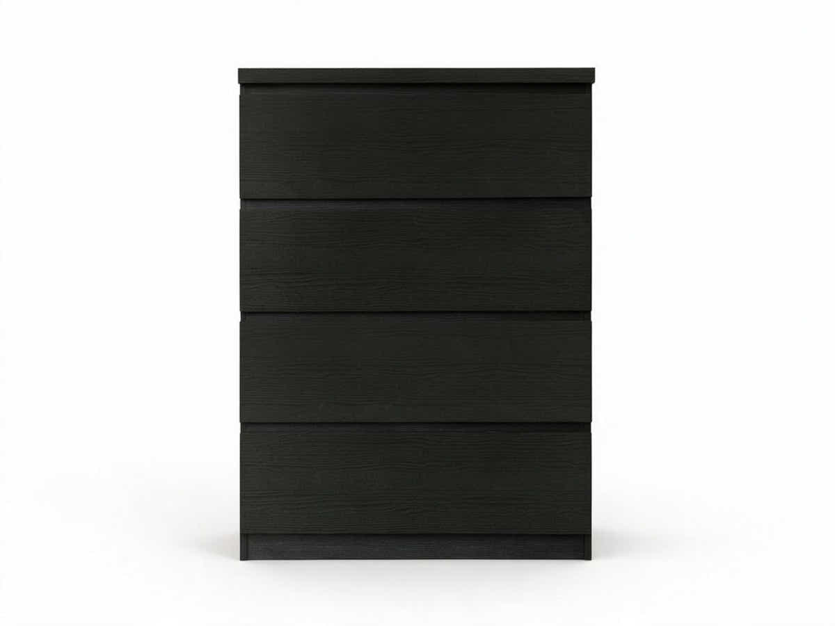 Tiko 4-Drawer Tallboy - Black Oak