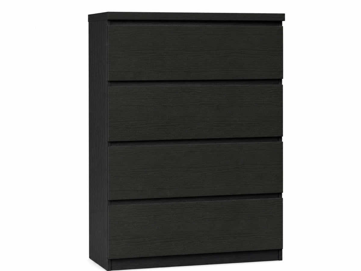 Tiko 4-Drawer Tallboy - Black Oak