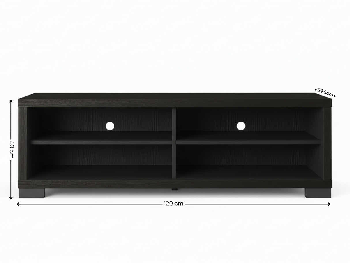 Tiko Entertainment Unit Black Oak - 120 cm