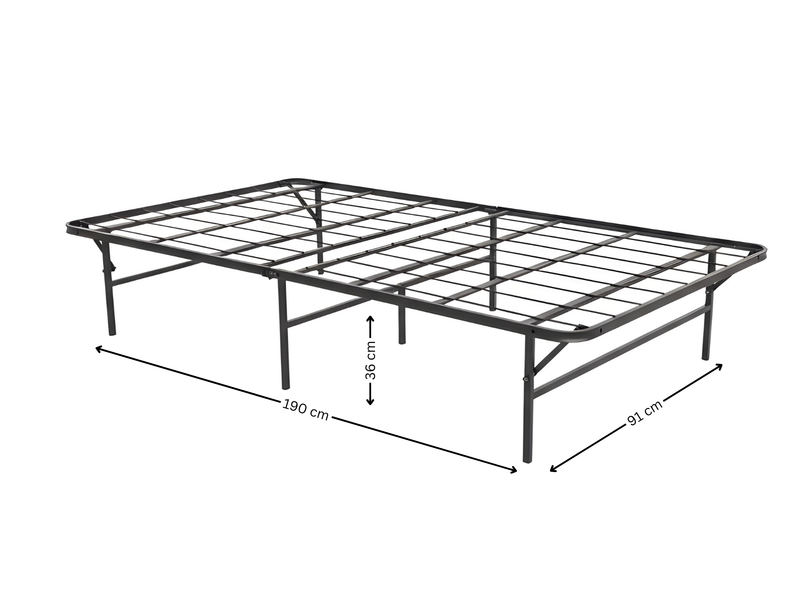 Folding Metal Bed Frame Single