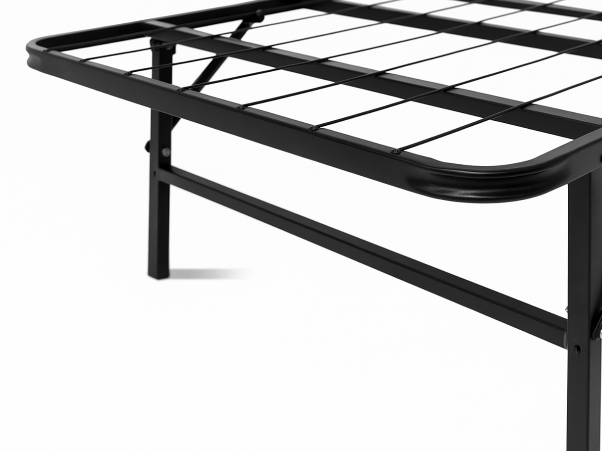 Folding Metal Bed Frame - King Single