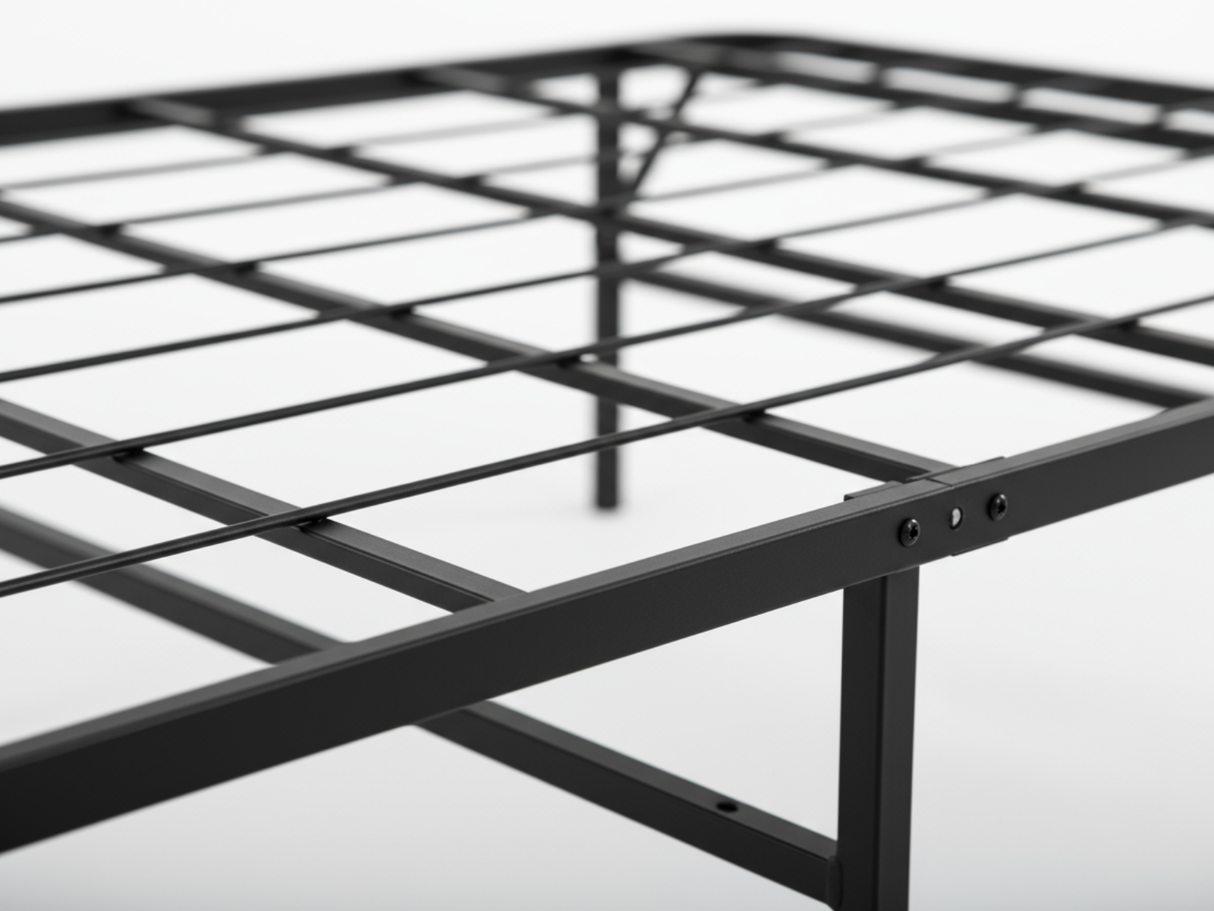 Folding Metal Bed Frame - King Single