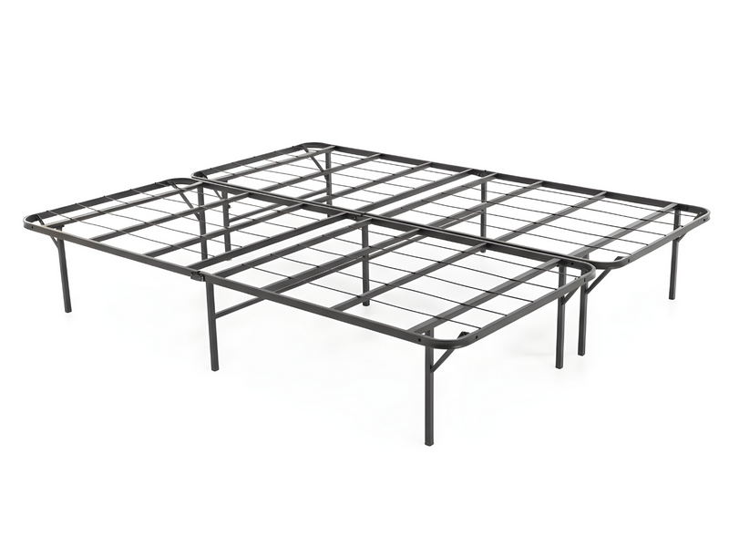Folding Metal Bed Frame - Double